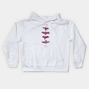 Bat Attack Purple Kids Hoodie